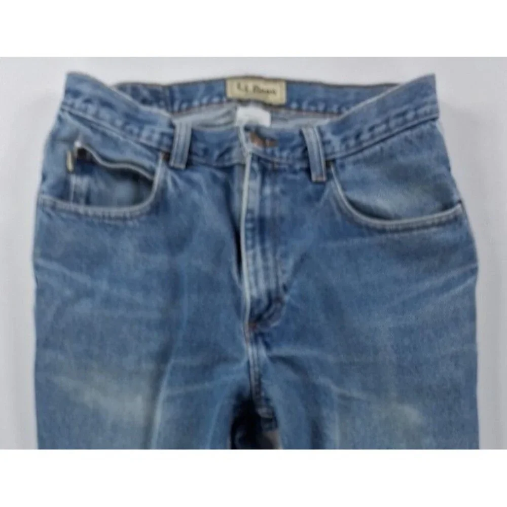 LL Bean Jeans Mens 32x30 Vintage 90s Classic Fit Medium Wash Straight Leg Denim